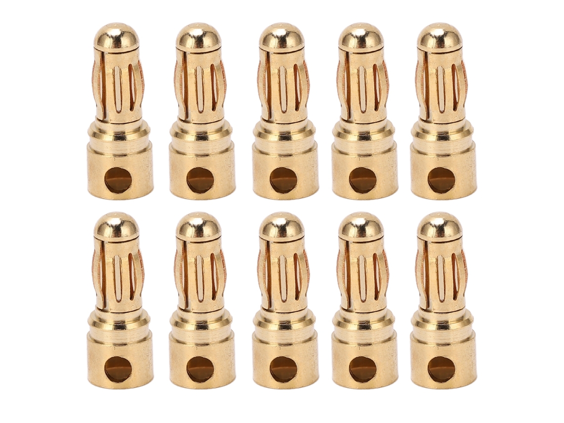 10 Conectores Banana Para Bricolaje, Cnc De Alta Precisión, 3,5 Mm, Material De Cobre Puro, Chapado En Oro, Para Accesorios De Prueba Electrónica.