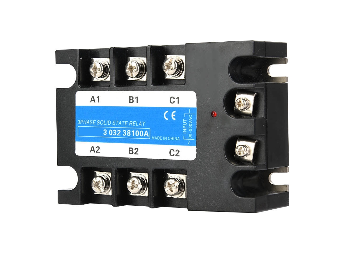 Relé de estado sólido trifásico 2026dz-3 Ssr3 80-250 VCA para maquinaria CNC 100 A Berm-3 032 38100 A