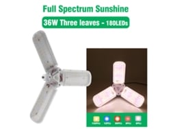 Luz Cultivo Dobrável Led 36w Cabeça Iluminação E27 Suspensa 4m, Hidroponia, Adequada Plantas Interior, Estufa