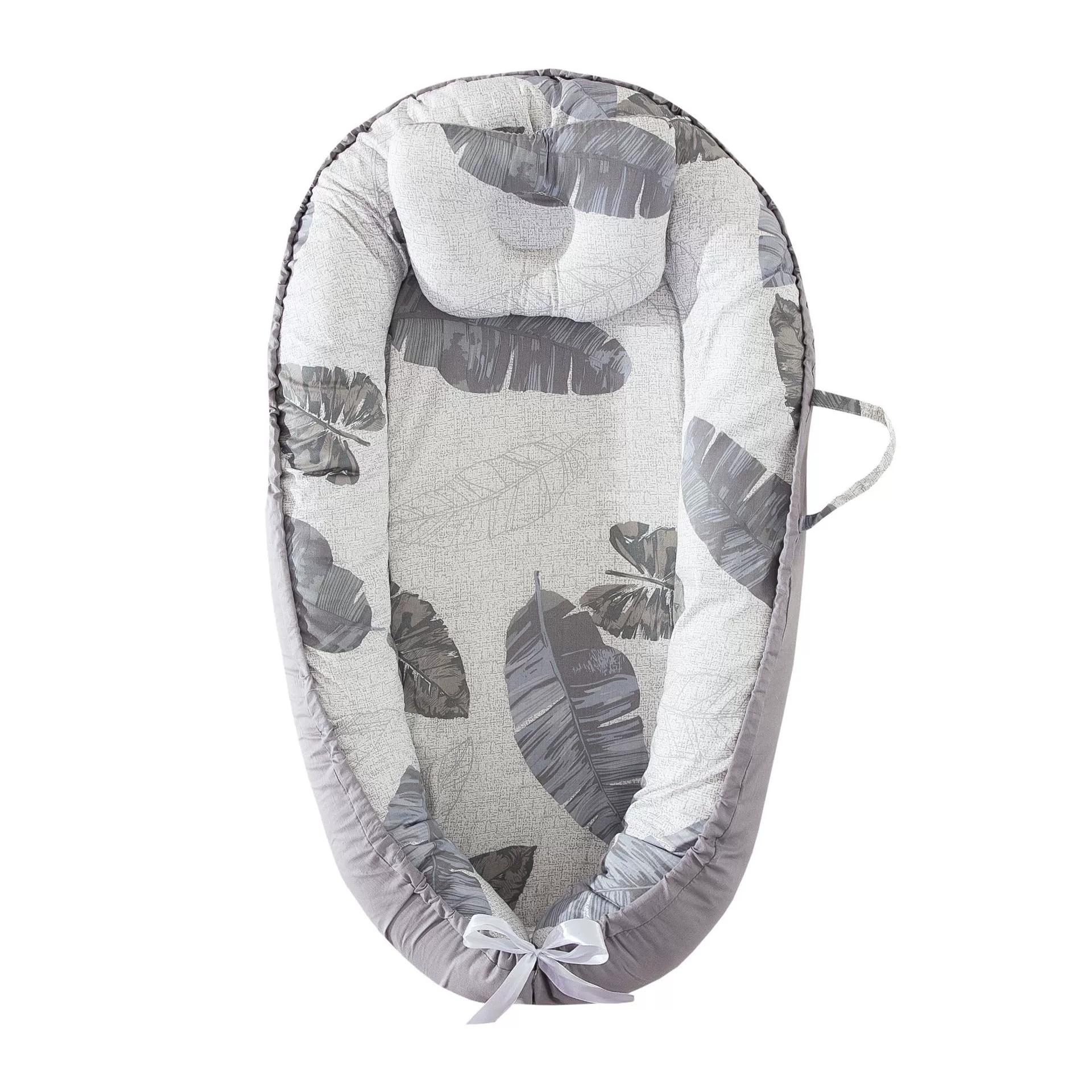 Nido Para Bebé Chrui 0-24 Meses Con Almohada Algodón Suave 85x55cm (hojas)