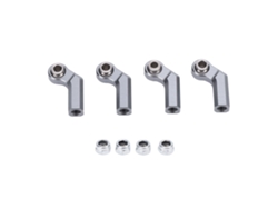 4 Rótulas Metálicas Para Coches Rc Con Diámetro De 7,0 Mm, Rosca M4, Alta Precisión, Color Titanio.