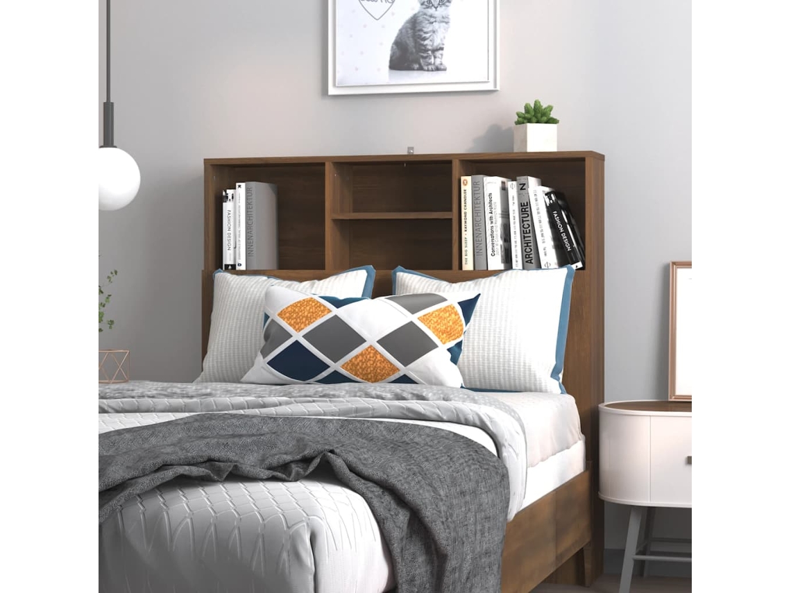 Mueble Cabecero Marrón Roble 100x19x103,5 Cm