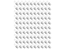 100 Piezas De Clips Metálicos Antioxidantes Duraderos De Primera Calidad Para Cortinas, Ideales Para La Decoración De Fiestas En El Hogar.