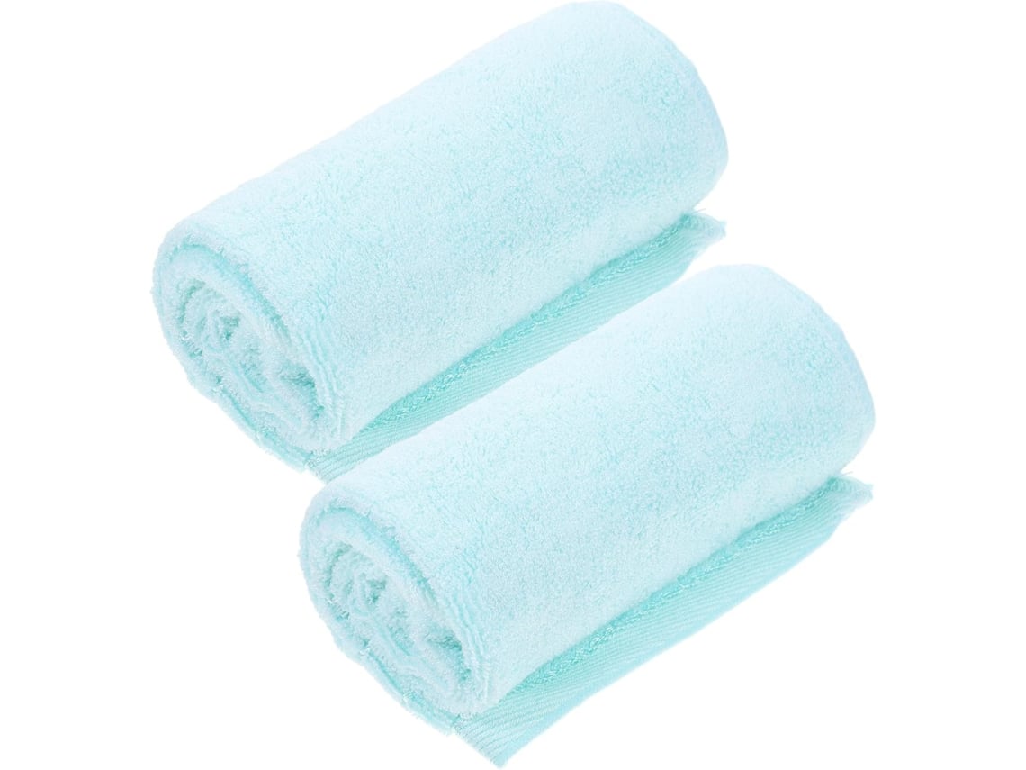 Toalhas De Rosto De Algodão Absorvente, 2 Unidades, Design Simples, Material Grosso E Confortável, Ideais Para Motéis E