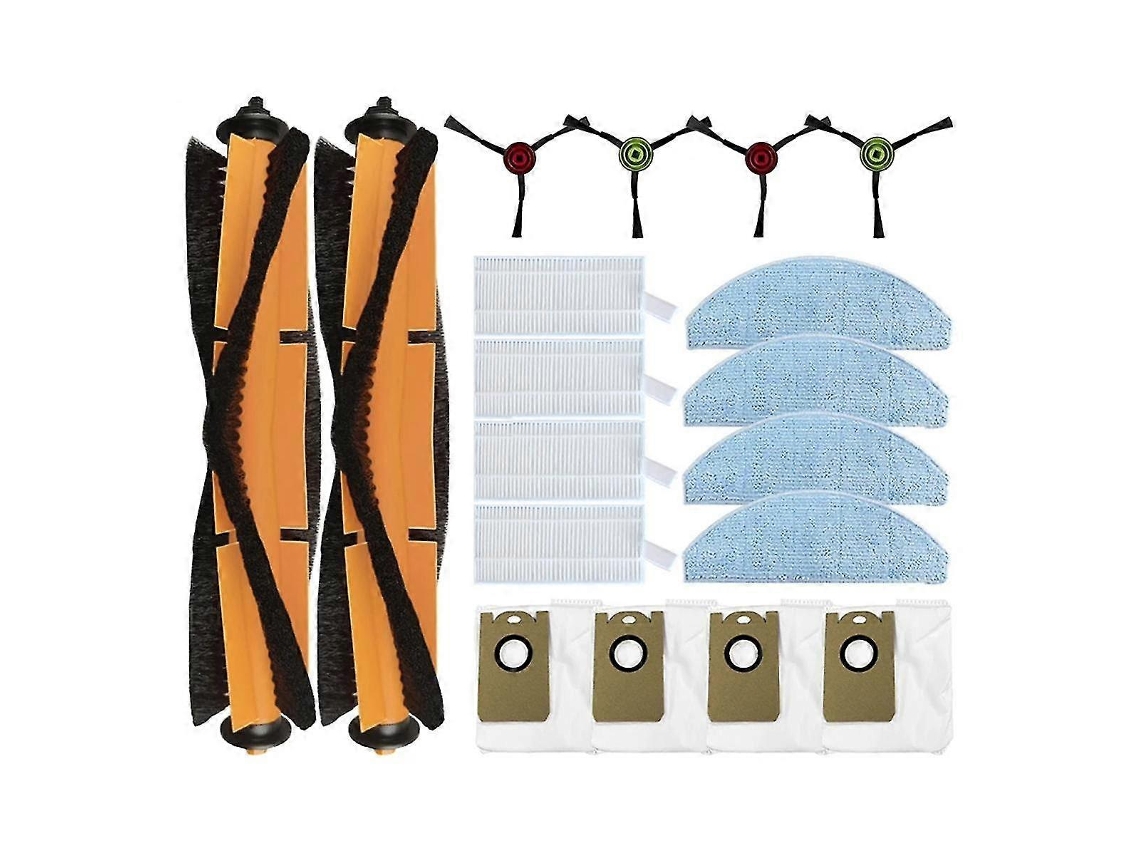 Para aspiradora Yunzii Rob G2/G2D, cepillo lateral principal de repuesto, filtro HEPA, mopa, bolsa para polvo, repuestos, accesorios, 18 piezas