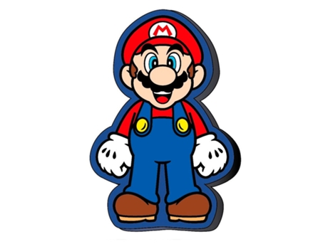 Almofada Super Mario Bros Nintendo Peluche 3D 33 Cms