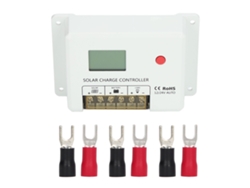 Controlador De Carga Solar Pwm Ajustable De 12v/24v Y 20a Con Protección Y Pantalla Lcd.