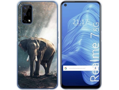 Carcasa Realme 7 5G TUMUNDOSMARTPHONE Elefante Multicolor