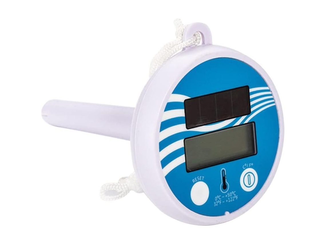 Termómetro Solar Digital Para Piscinas Con Cable, Medición De Temperatura De 0 A 50 °c, Plástico Resistente.