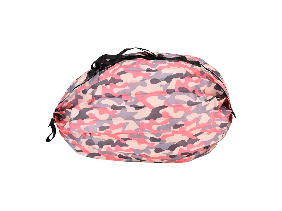 Bolsa De Almacenamiento Portátil, Plegable E Impermeable Para Viajes Y Compras - Camuflaje Rosa