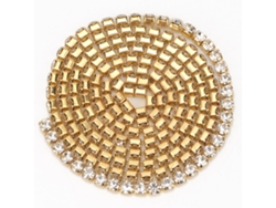 Rollo de cinta con cadena de diamantes de imitación de cristal para costura y decoración DIY.