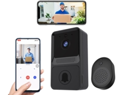 Timbre inalámbrico inteligente con cámara Wi-Fi, videoportero con audio bidireccional y función de alta definición, Elisefashion