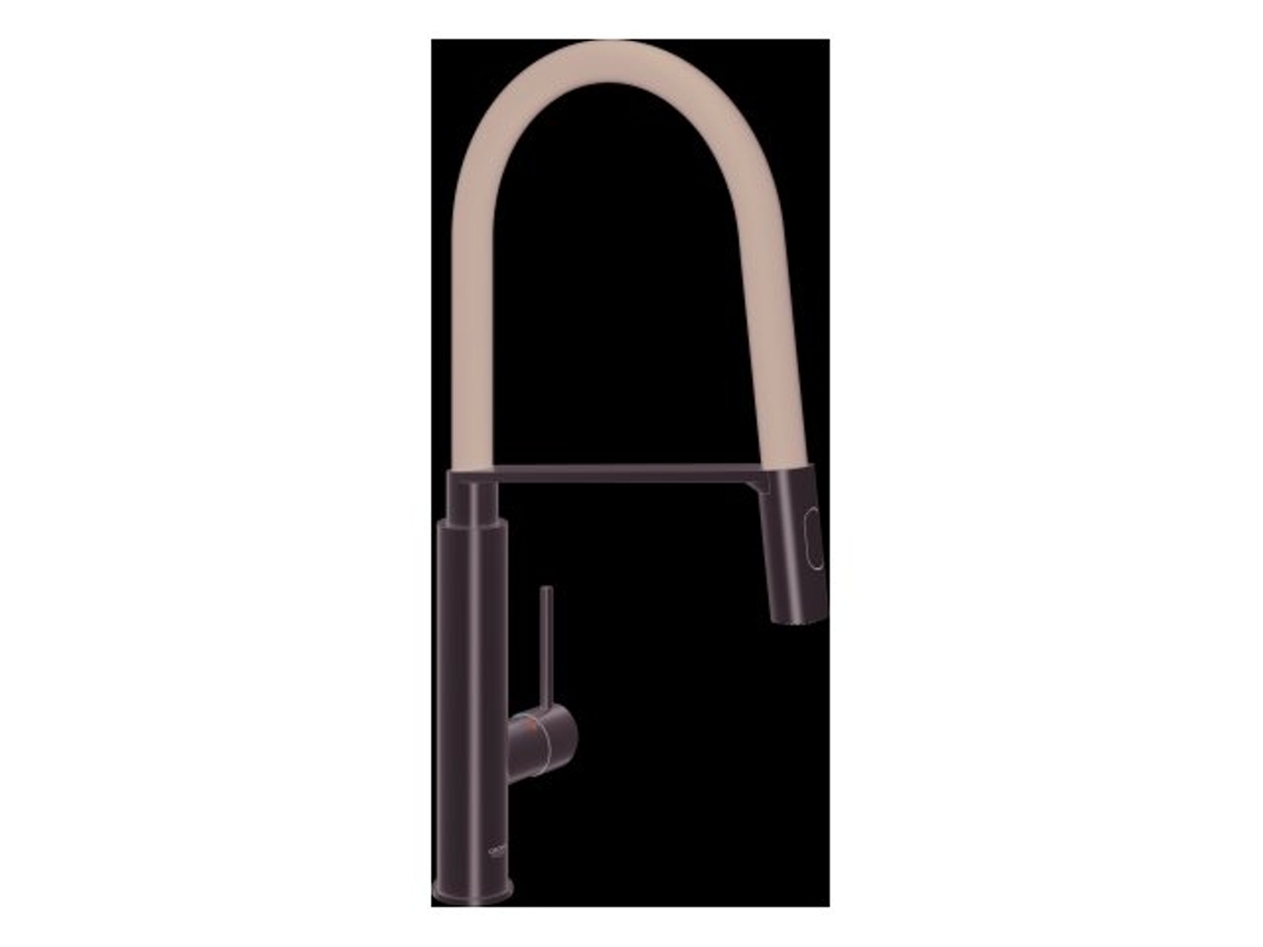 Mezclador monomando de fregadero GROHE Concetto DN 15, montaje de un solo orificio, caño giratorio