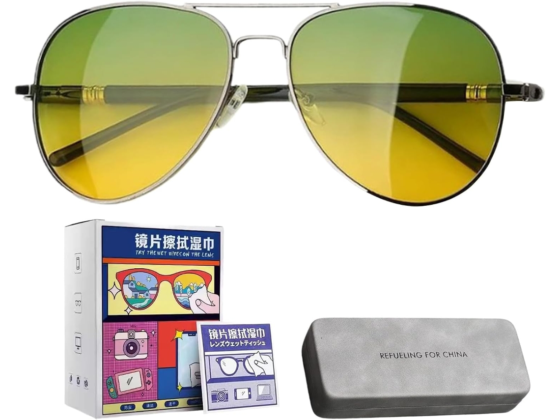 Gafas De Visión Para Coche Para Hombres | Conducción | Polarizadas, | Montura | Metal | Pantalla