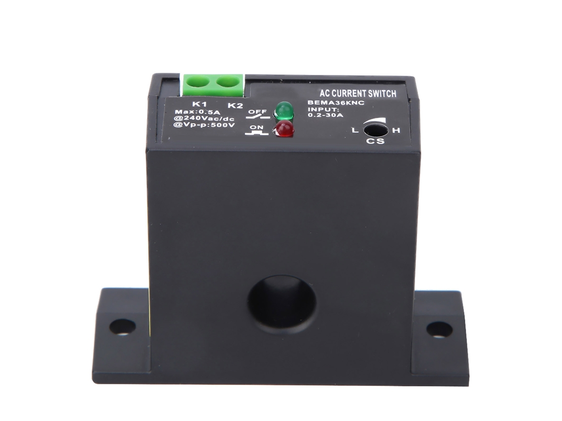2026-interruptor De Detección De Corriente Ca Ajustable A Prueba De Llama 0.2~30a Autoalimentado (normalmente Cerrado)