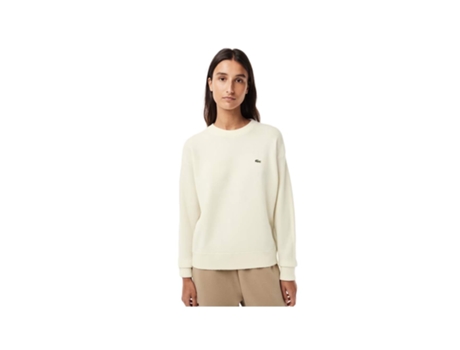 Camiseta de Mujer LACOSTE Iconique Lana Blanco (38)