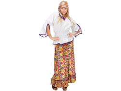 Disfraz de Hippie de terciopelo para mujer