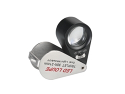 Miniportátil Con Lupa Led Para Joyería 30x Con Luz Circular, Detector De Falsificaciones Ultravioleta 6 En 1.