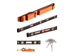 Nivel de burbuja magnético de 25 cm con estructura antideslizante Tekmaquinas