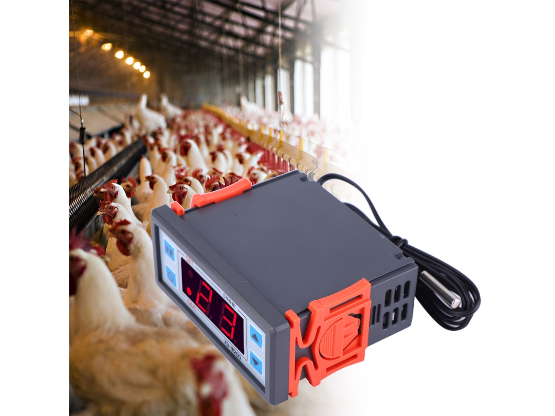 Termostato digital ajustable con pantalla LCD