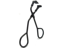 Rizador de pestañas de 2 piezas con revestimiento galvanizado negro mate y estuche elegante para una experiencia duradera y resistente.