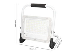 2026-as-linterna Led De Inundación 100w 9000lm Plegable Portátil Recargable Ip65 Luz De Trabajo 120 Grados