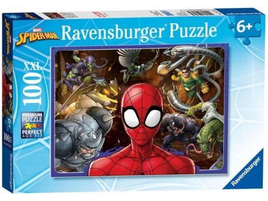 Puzzle RAVENSBURGUER Villanos De Spider-Man (Edad Mínima: 6 Anos - 100 Piezas)