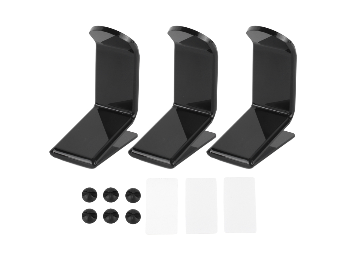 Soporte De Pared Para Mando Y Consola De Videojuegos - Acrílico Negro - 3 Piezas