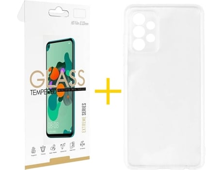 Kit Funda + Protector de Pantalla Samsung Galaxy A72 5G SKYHE Silicona Líquida (Transparente)