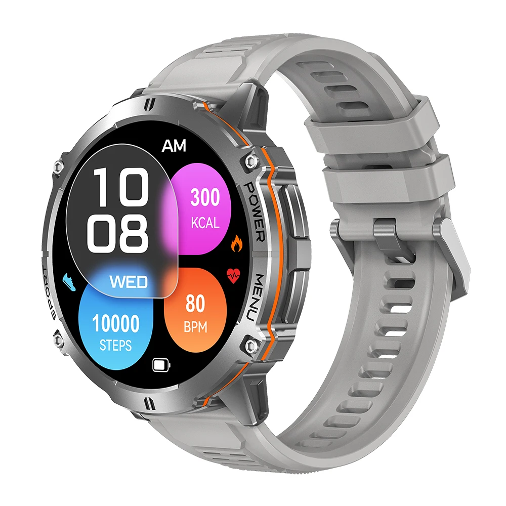 (plata) Reloj Inteligente, Control De Voz Ia, Pantalla Amoled De 1,73 Pulgadas