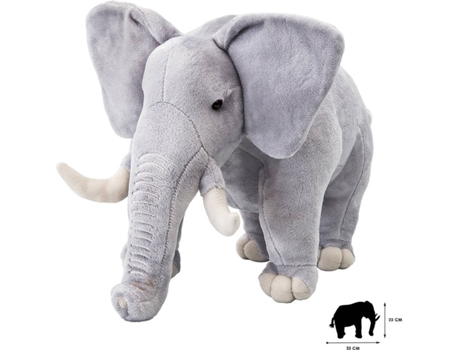 Peluche WILD PLANET Elefante (35 x 9 x 21 cm - Poliéster)