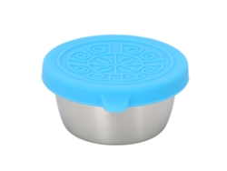 Recipiente De Condimentos De Acero Inoxidable 50ml Con Tapa Anti-fugas Portátil Para Salsas Pequeñas Salón De Belleza Tapa Azul Acero 304