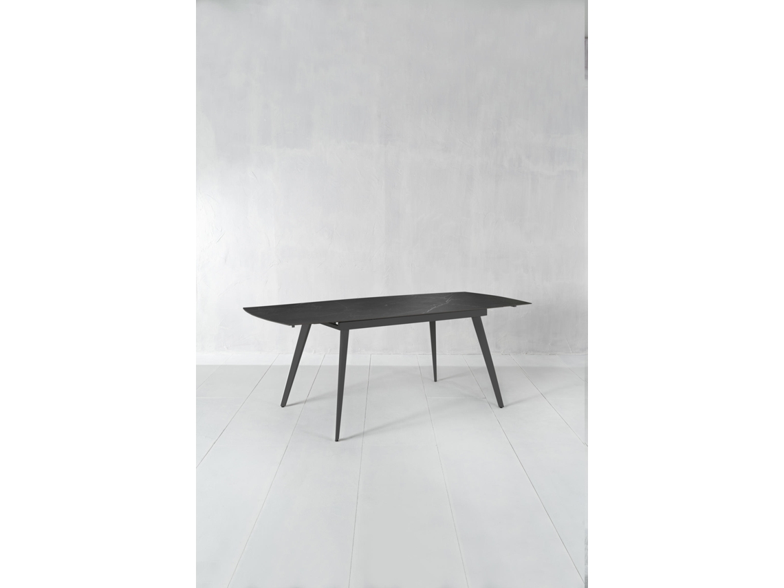 Nicolas - MESA EXTENSIBLE en SINTERIZADO Negro STONES