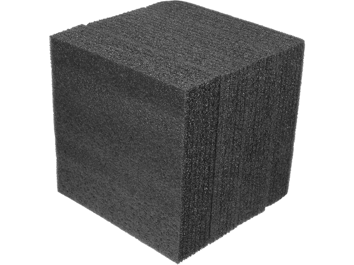 Juego De 4 Insertos De Espuma Negra De 200x197x53 Mm, Paneles De Espuma De Acolchado Profesional