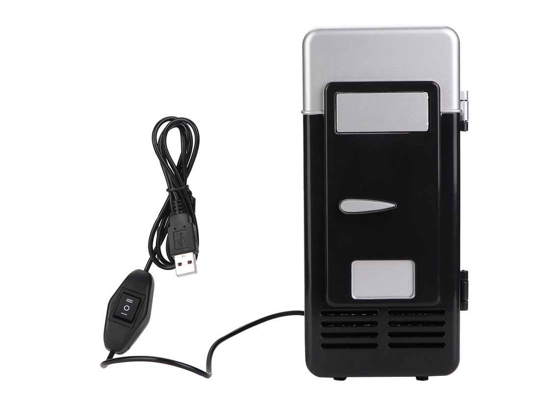 Mini Enfriador De Bebidas Portátil Usb Con Doble Función De Calefacción Y Refrigeración Para Uso En La Oficina - Negro