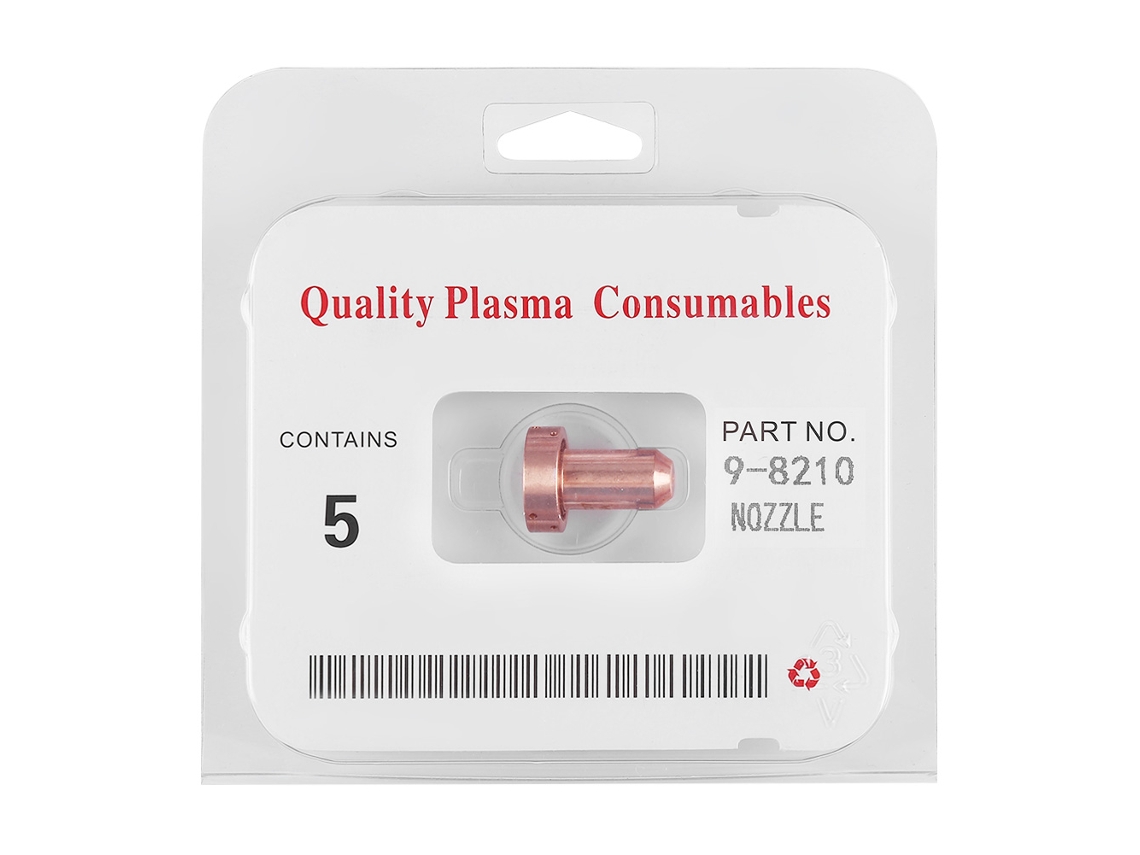 5 Piezas De Puntas De Boquilla 9-8210 60a Para Antorcha De Corte Por Plasma Thermal Dynamics Sl60/100