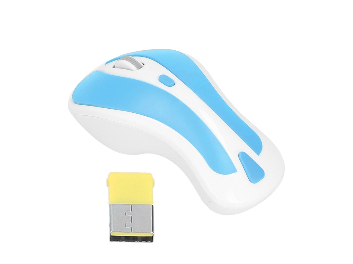 Baoj-2026novomouse Sem Fio Usb 2.4ghz Para Escritório E Jogos Branco Azul