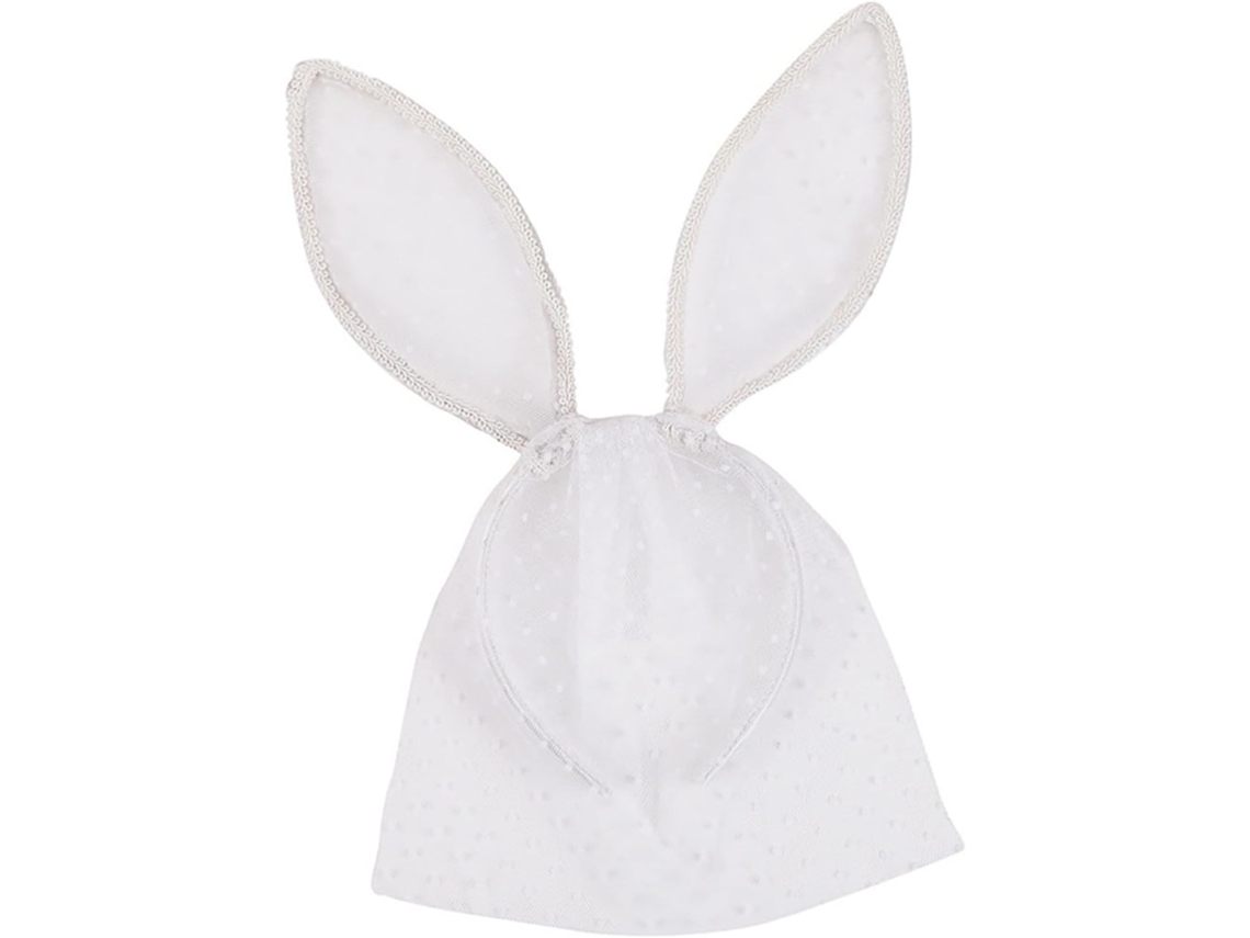 Diadema Moderna Con Orejas De Animales En Encaje Suave Con Estampado De Lunares Redondos. Decoración Para Velo.