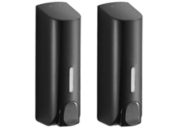 2x Dispensador de Jabón 350ml Dispensador de Jabón Manual de Pared Dispensador de Champú Líquido de Gel de Ducha de Baño Rosewell
