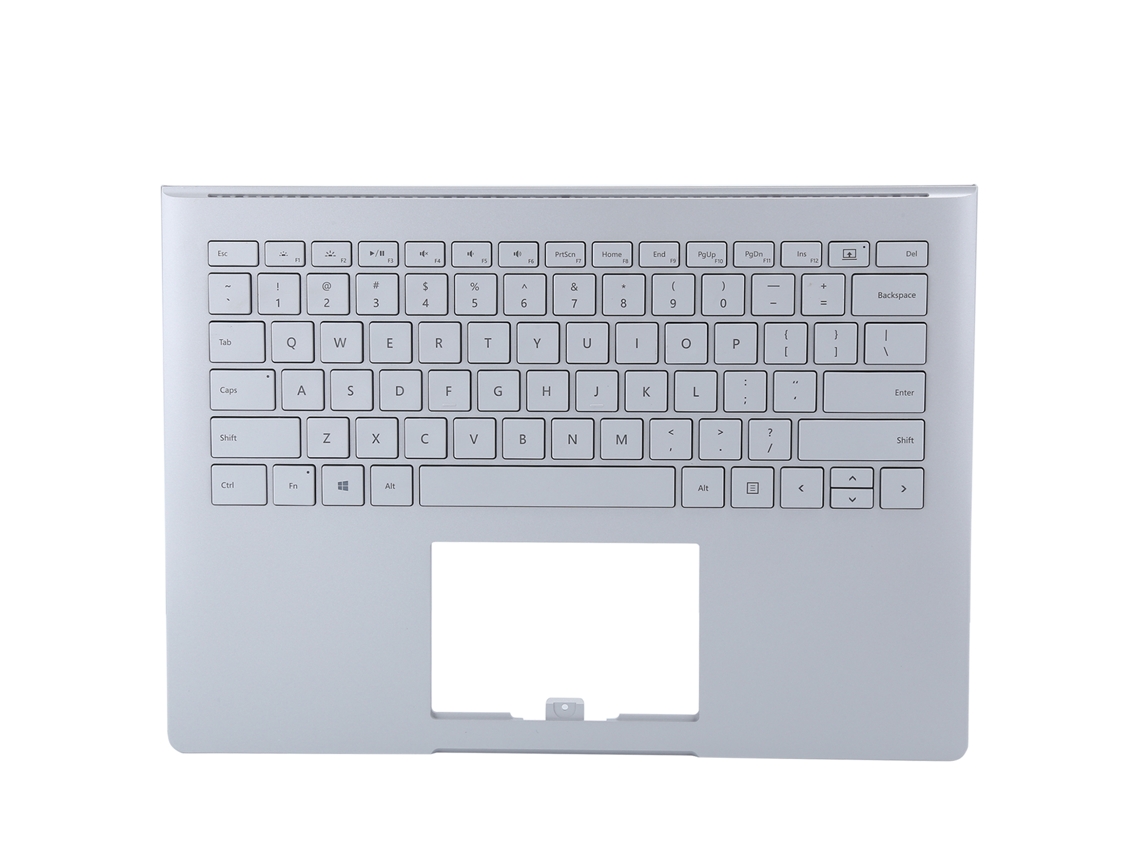 Caso De Teclado De Reemplazo Para Microsoft Surface Book 1ª Generación 1703 1704 1705 1706 Plata