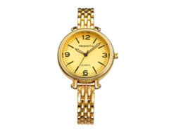 Reloj De Pulsera Para Mujer Re015 Con Movimiento De Cuarzo Y Brazalete De Oro.