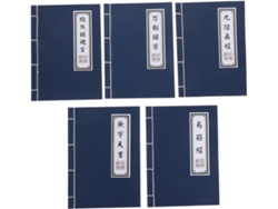 Cuaderno Chino Antiguo, 5 Piezas, Páginas En Blanco
