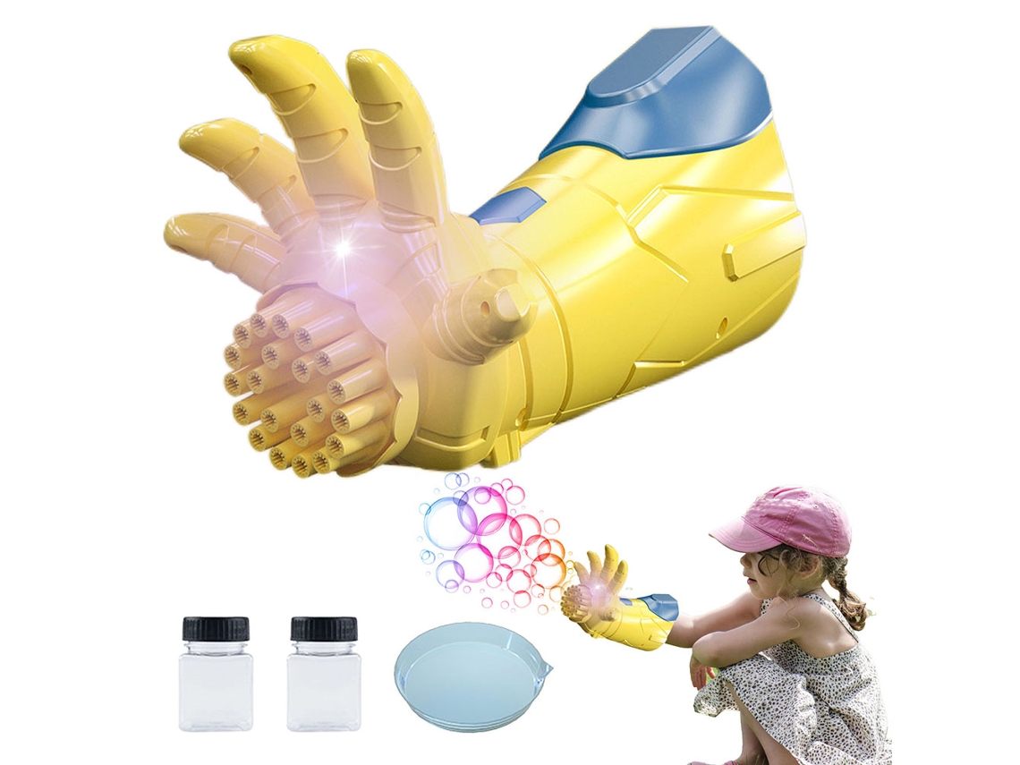 Pistola De Burbujas Eléctrica Con Luz, Máquina Automática De Burbujas De Jabón Para Niños, Regalo Inspirado En Películas