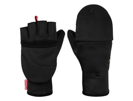 Guantes para Hombre SALEWA Lavas Sesvenna Fold Back Windstopper Negro para Esquí (XS)