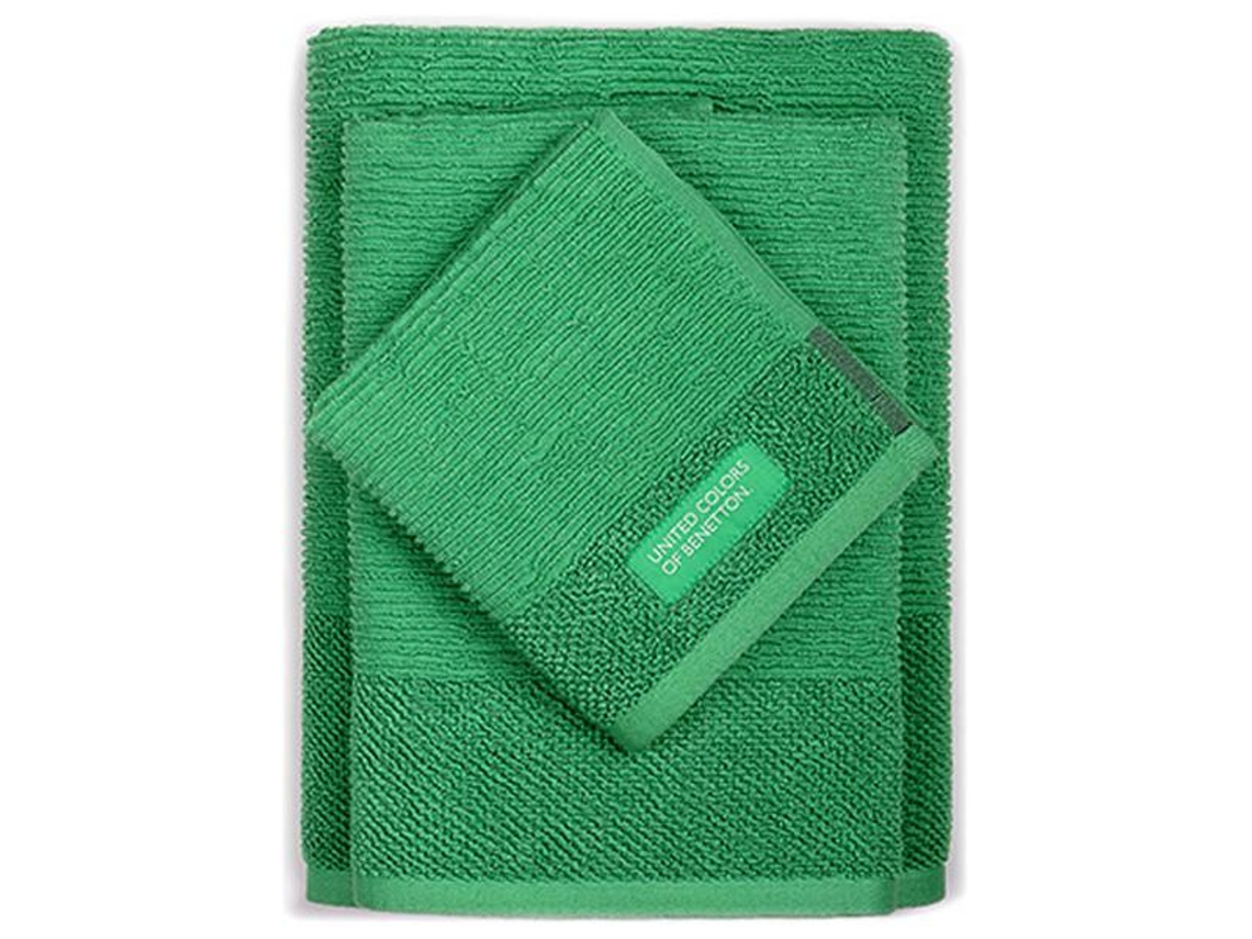 Juego de toallas Benetton Rainbow Green 3 piezas