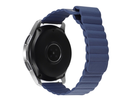 Correa de piel auténtica magnético 20mm para Huami Amazfit GTS 4/GTS 4 Mini/GTS 3 - azul medianoche