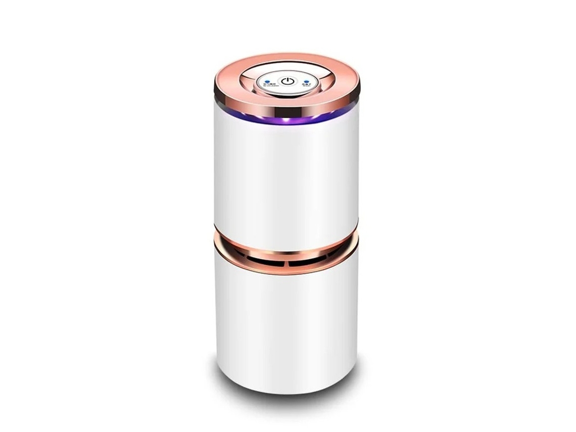 Purificador de aire Bestvite Mini USB blanco con luz nocturna supersilenciosa