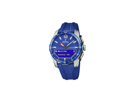 Reloj FESTINA Connected D Hombre F23000/3 - 44mm, Titanio, Híbrido, Azul, 3 ATM