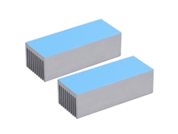 Disipadores De Calor De Aluminio Para Chips Electrónicos Cpu, 100x40x30 Mm, Con Adhesivo Térmico.