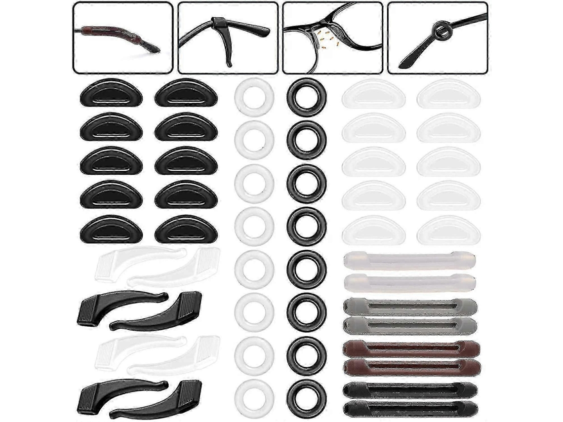 26 pares de ganchos de silicona antideslizantes para gafas con almohadillas nasales adhesivas, compatibles con diversas gafas Rosewell.